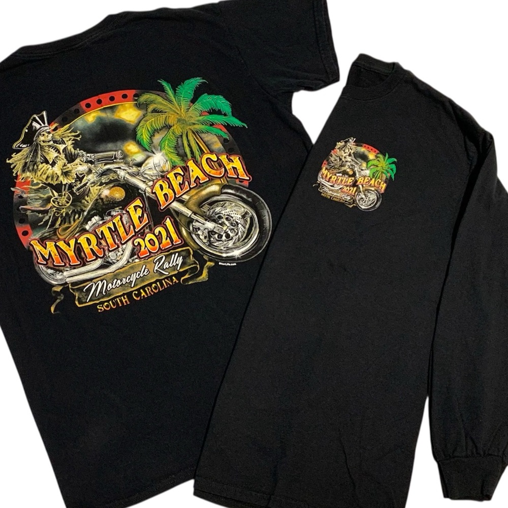 2-Motorcycle Rally Myrtle Beach 2021 Long Sleeve and Short Sleeve T-Shirts